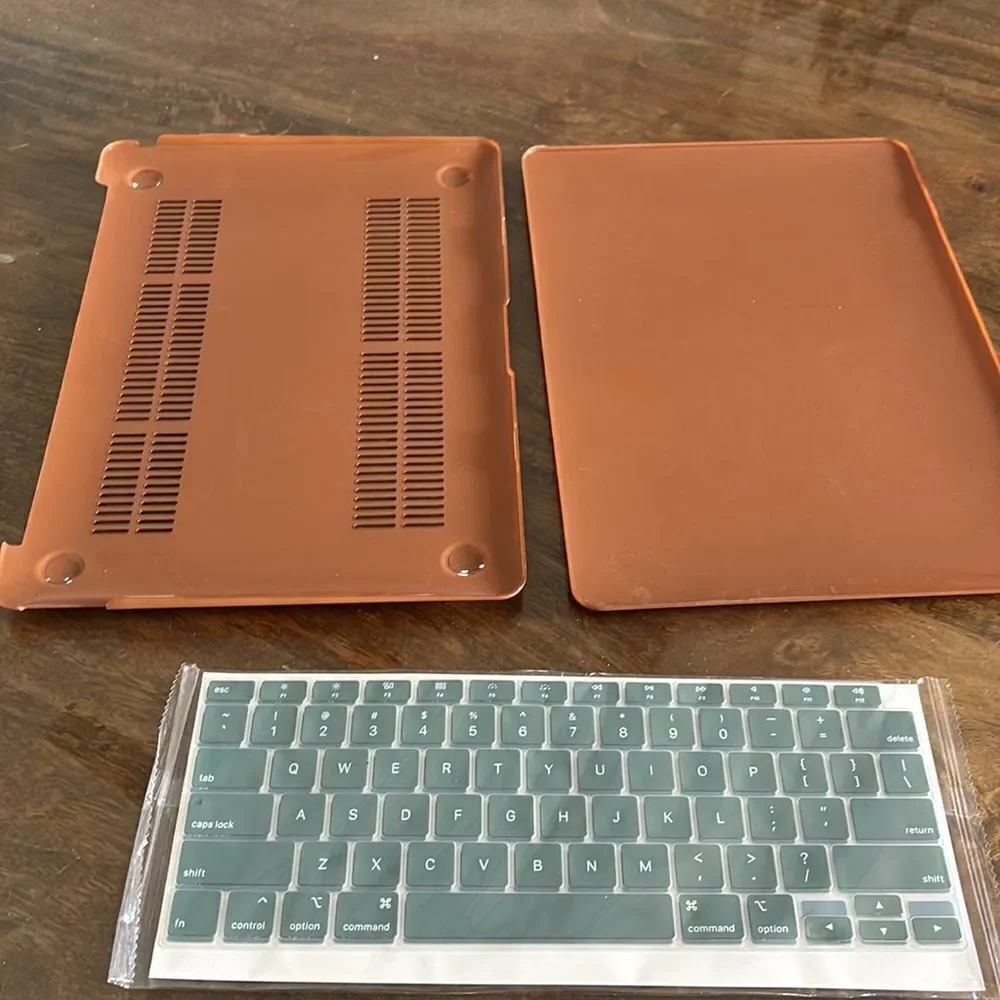 MOSISO Case for MacBook Air 13” Case 2022 2021 2020 2019 2018 BROWN/GREEN